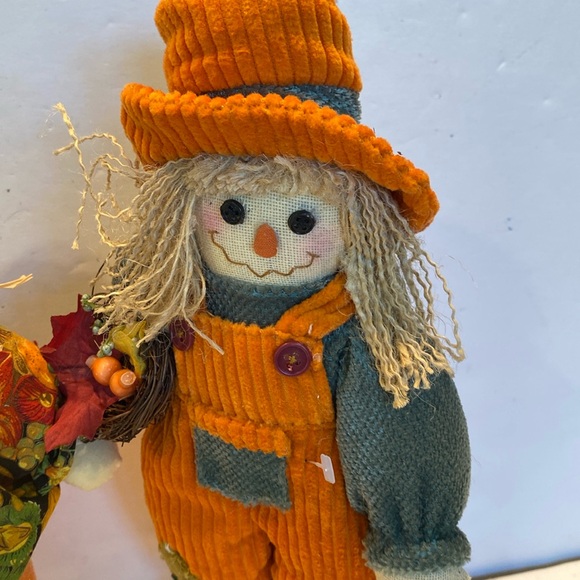 NWOT & Vintage Set of 2 Self-Standing Plush Farmer & his Wife - Picture 4 of 6